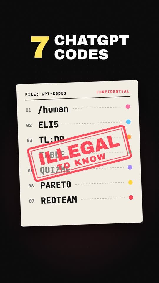 14 ChatGPT codes that feel illegal to know