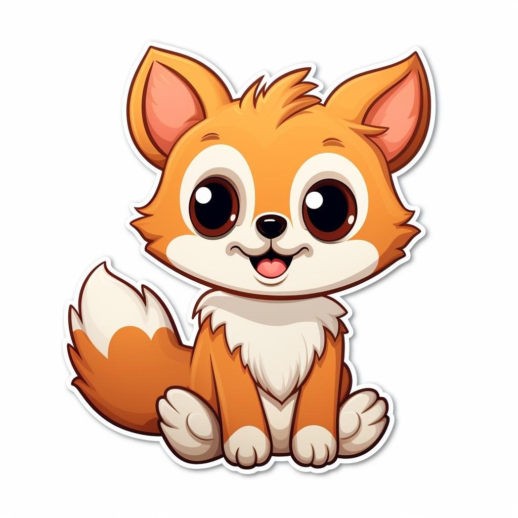 The red fox cub playing while its snowing