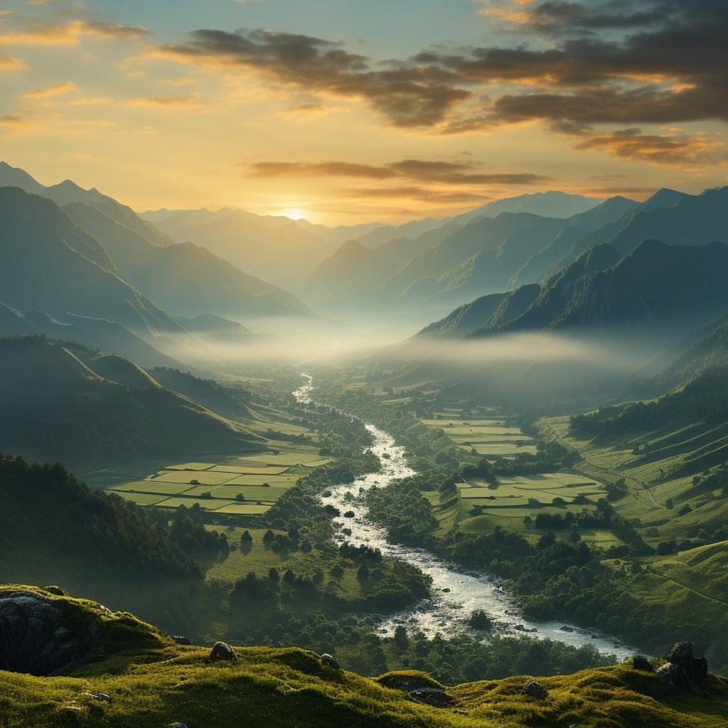 Drone shot of mountains cover with clouds