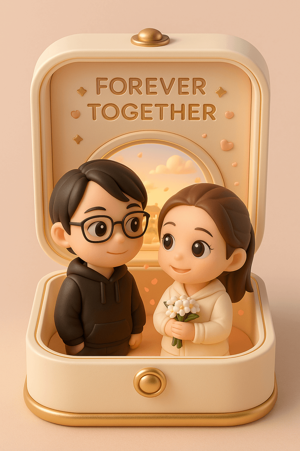 Create finely crafted adorably charming 3D-rendered