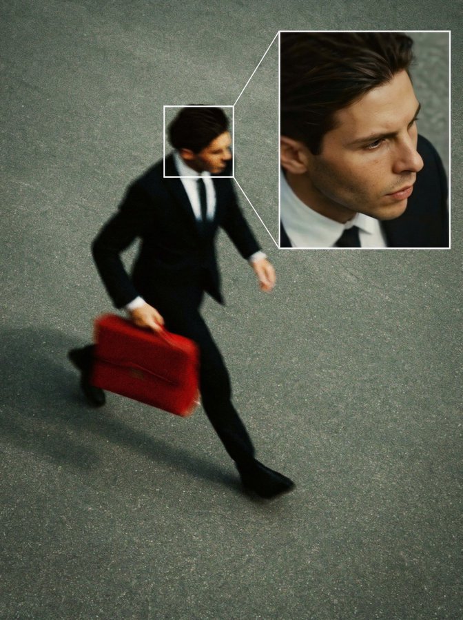 Create high angle CCTV surveillance shot using the uploaded