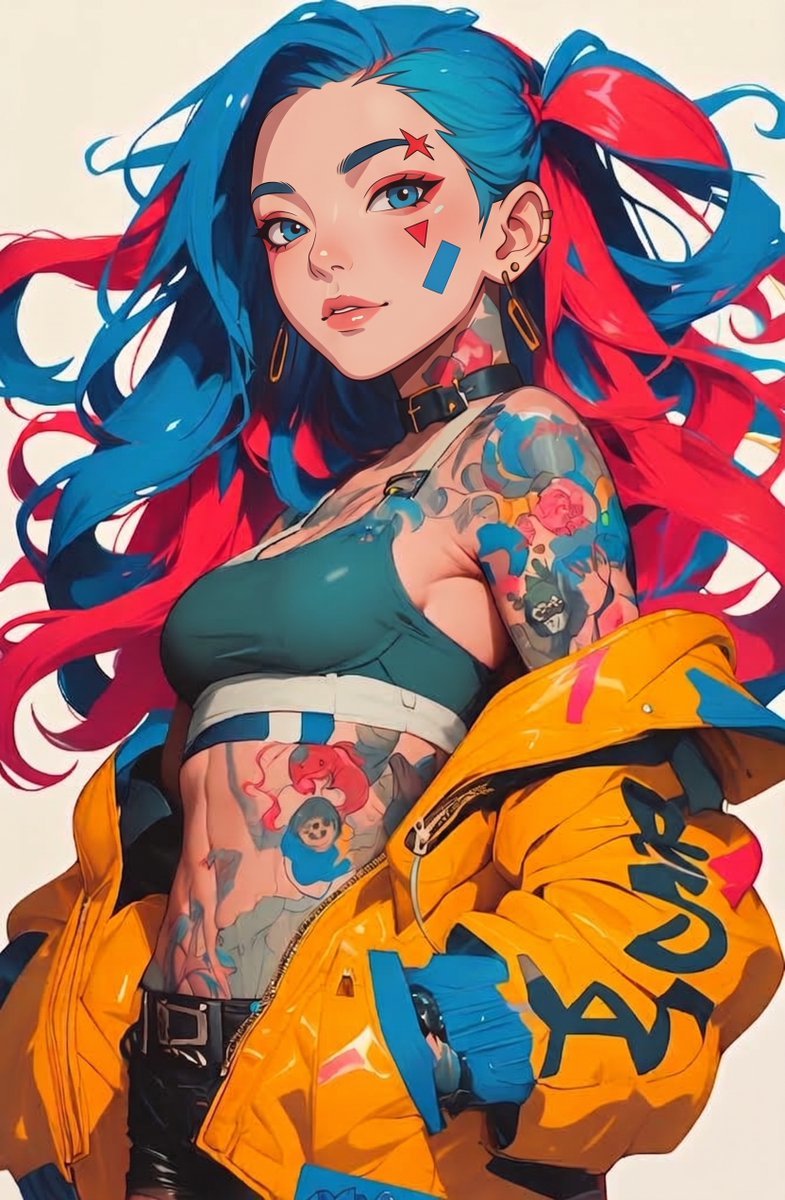 An anime-style digital illustration of vibrant argument