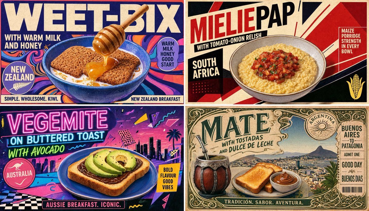 2x2 grid this for under rated breakfasts of Southern