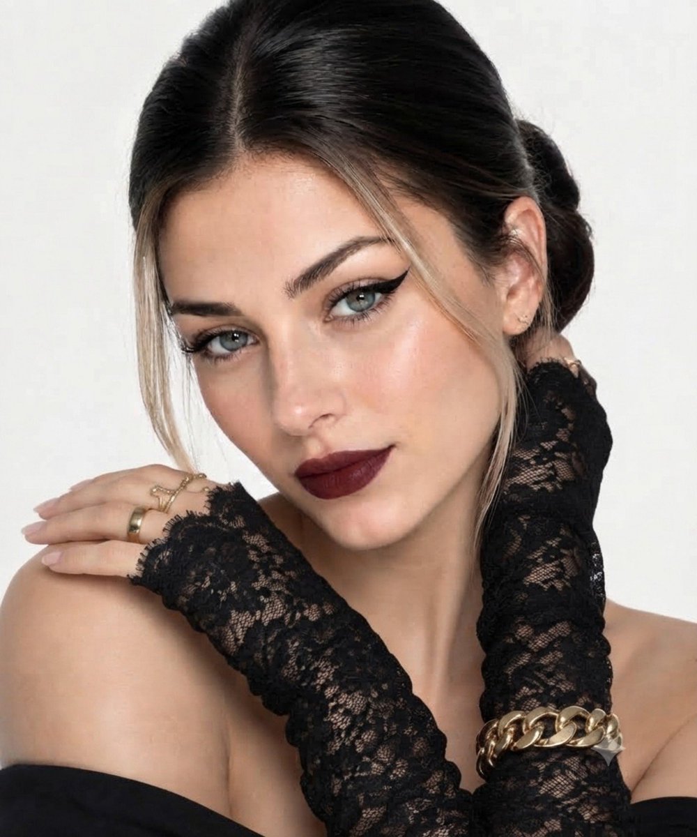 Ultra- luxury beauty portrait using the uploaded image